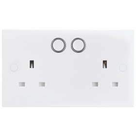 British General Electrical Smart Power Socket 13A White Moulded 822/HC-01